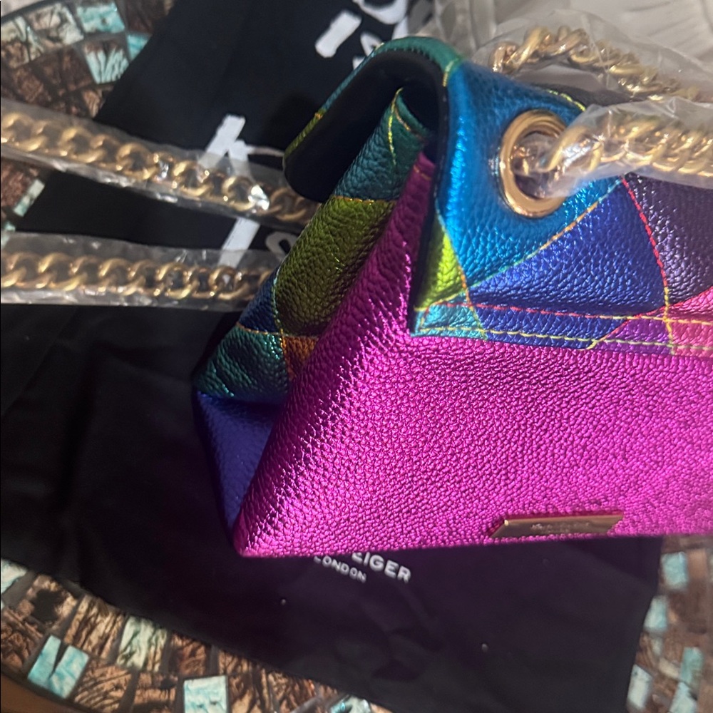 ❤️❤️❤️🍇Host Pick❤️❤️🩷🍇Kurt Geiger Rainbow Quilted Shoulder Bag - Picture 10 of 17